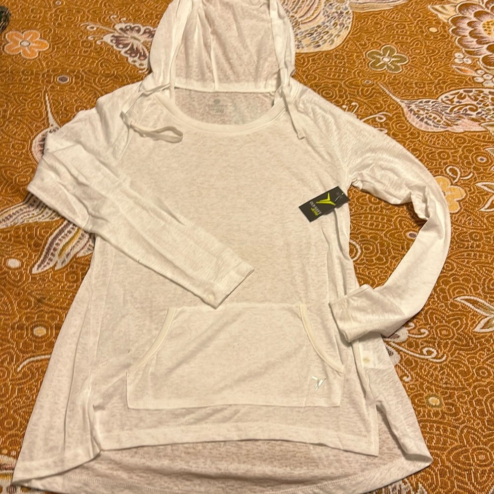 Women's Old Navy Active White.semi-fitted|semi ajuste.Hoodie Size L. NWT.